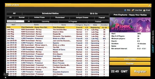 Videoslots screenshot